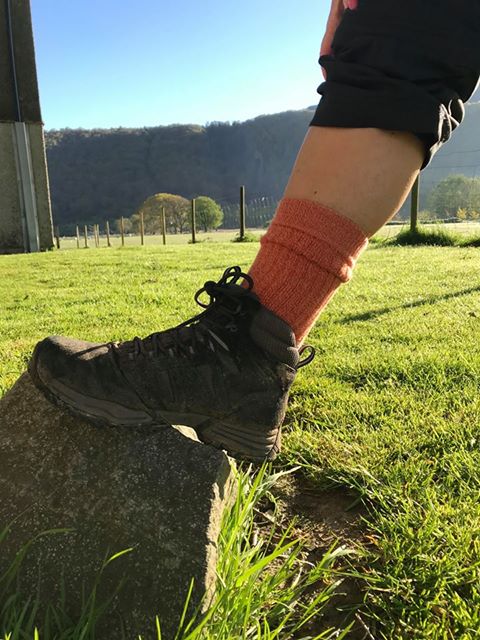 Stanage Hiking Socks - smooth orange